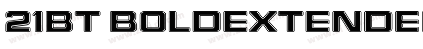 21BT BoldExtended字体转换